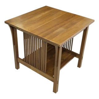 Stickley Harvey Mission Cherry Wood Lamp Table For Sale