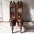 Pair of vintage wooden wall candle holders with intricate design. Perfect for adding a rustic touch to any room. Mirror...