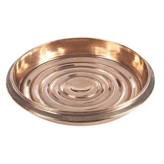 Copper Plated Brass Coin Edged Bottle Coaster