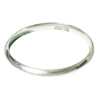 Modernist Silver Bangle from Hans Hansen, 1960s For Sale