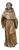Large 18th Century Baroque Religious Carved Wooden Monk For Sale