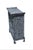 Incredibly crafted antique Japanese raised tansu with black background. Front, sides and back surface adorned in hand...