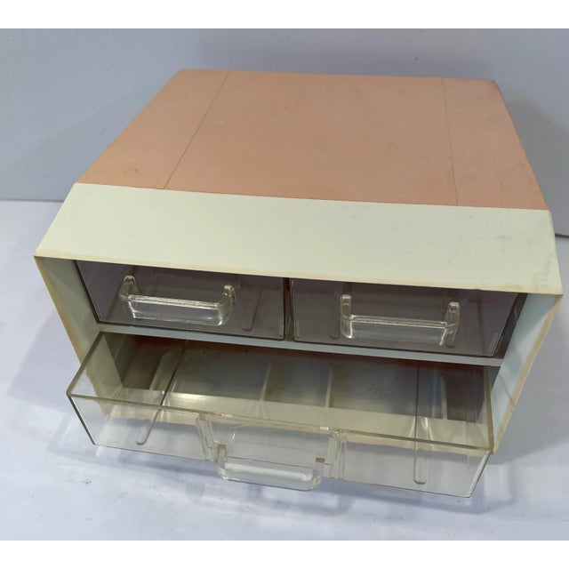 Mid-Century Modern Mid Century Space Age Three Drawer Storage Box For Sale - Image 3 of 8