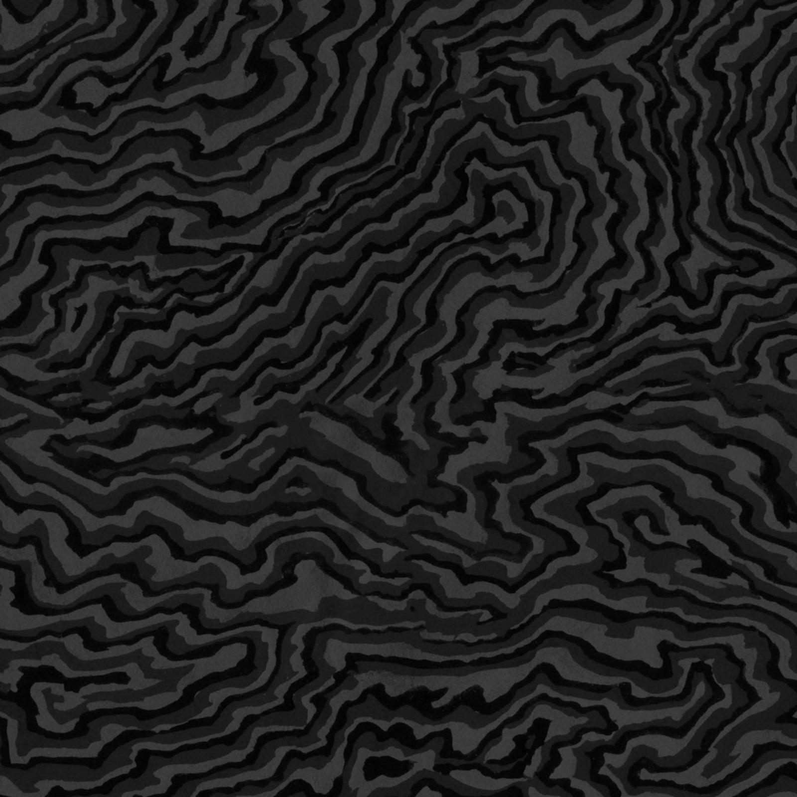 Soicher Marin Swirling Sea Wallpaper in Black - 3 Panels | Chairish