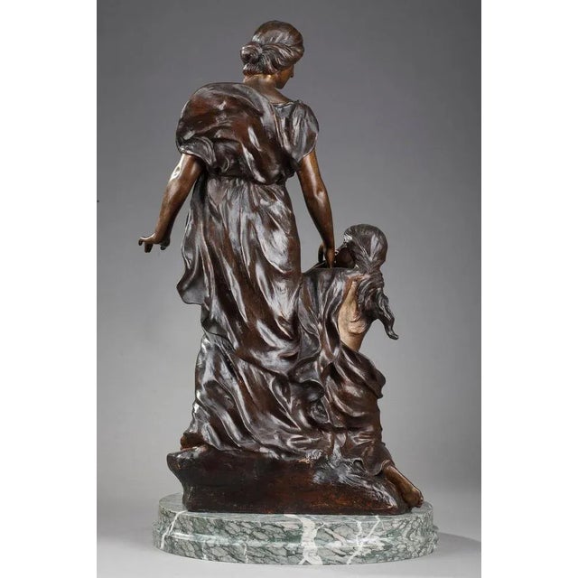 Sylvain Kinsburger, Young Women with Flowers, Sculpture For Sale - Image 15 of 17