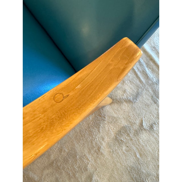 Plastic Milo Baughman for James Inc. Recliner, Teal For Sale - Image 7 of 12