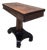 Antique American Empire Flame Mahogany Flip-Top Game Table For Sale