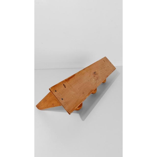Mid 20th Century Italian Blonde Wooden Wall Coat Rack and Hat Stand by Fraber, 1960s For Sale - Image 14 of 18