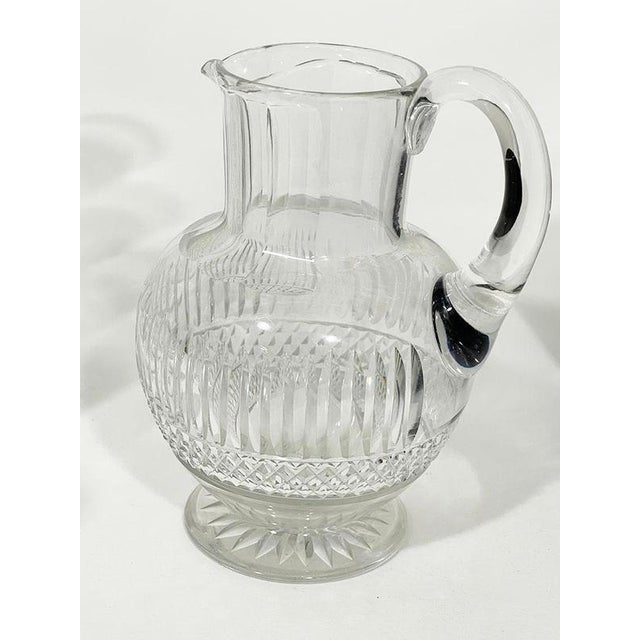 White Crystal Cut Glass and Decanter Set from Webb Corbett, 1960s For Sale - Image 8 of 10