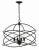 Swirling bands of iron in an oil-rubbed bronze finish surround the center of this four-light ceiling fixture. The Anson...