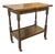 Antique English Jacobean Style Oak Flip Top Game Table Bar Cart Carved Frieze For Sale