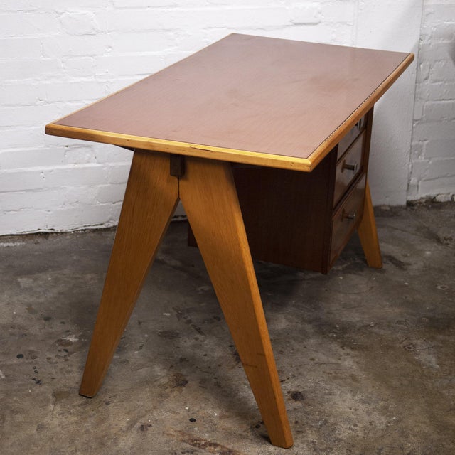 Mid-Century Teak Desk with Formica Top, 1960s For Sale - Image 6 of 12