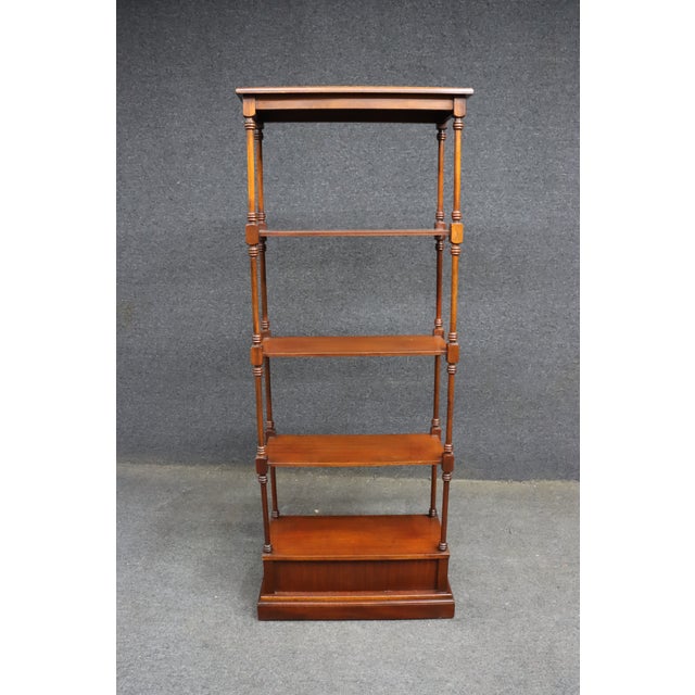 Baker Mahogany Etagere With Drawer For Sale - Image 10 of 16