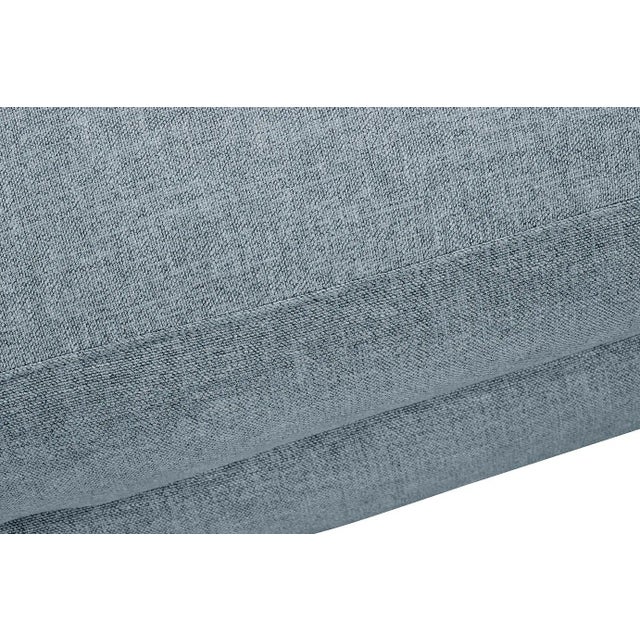 Not Yet Made - Made To Order Greta Ottoman, Slate Linen For Sale - Image 5 of 7