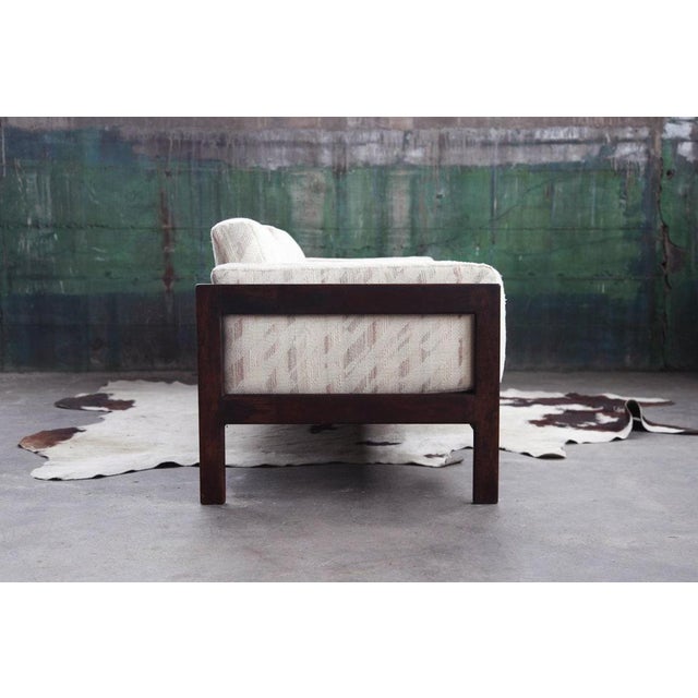 1960s Postmodern Attributed to Tobia Scarpa Sofa with Upholstered Cushions Bastiano, 1960s For Sale - Image 5 of 11