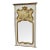 Early 1900s French Painted Trumeau Wall Fireplace Large Mirror For Sale