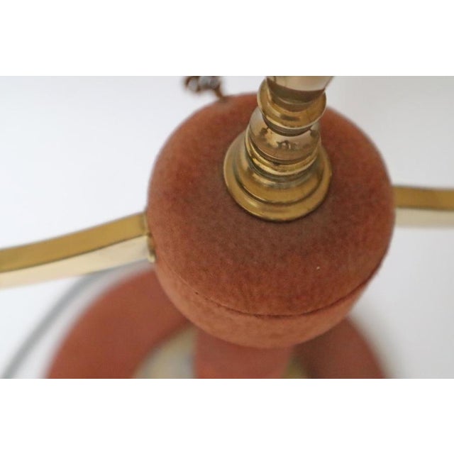 Brown Bouillotte Suede Table Lamp from Lederlux, 1970s For Sale - Image 14 of 18
