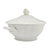 Ceramic Mid-Century Limoges France White Porcelain Scalloped Covered Tureen For Sale - Image 7 of 18