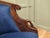 Blue Victorian Upholstered Tub Chairs with Swans, Set of 2 For Sale - Image 8 of 9