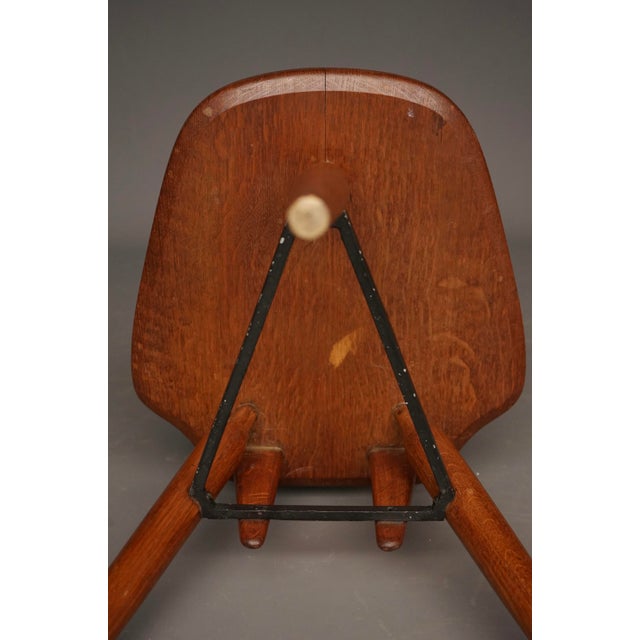 Mid-Century Italian Oak Side Chair, 1950s For Sale - Image 10 of 16