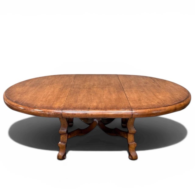 Dessin Fournir Dessin Fournir Large Extendable Spanish Style Dining Table For Sale - Image 4 of 11