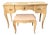 1940s Ralph H. Widdicombe for John Widdicomb Hand-Painted Louis XV Vanity & Bench For Sale
