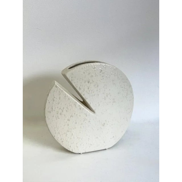 Off White Ceramic Vase from Nereo Boaretto, 1972 For Sale - Image 4 of 6