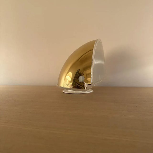 Gold Wall Light by Tobia Scarpa for Flos, 1973, Set of 2 For Sale - Image 8 of 9
