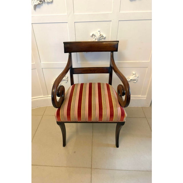 Antique Regency Mahogany Dining Chairs, 1830, Set of 8 For Sale - Image 16 of 18