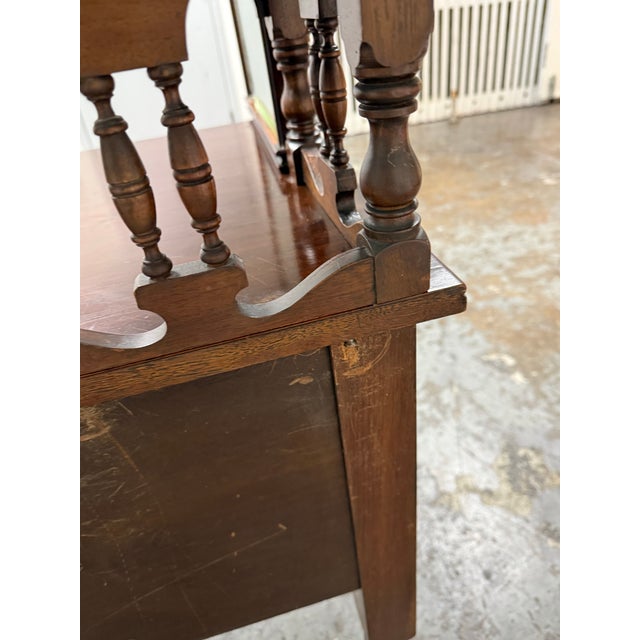 Early 20th Century Victorian Style Walnut Dressing Table, Antique For Sale - Image 5 of 12