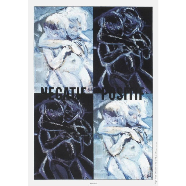 1993 Marlene Dumas, Positif-Negatif Screenprint Poster For Sale