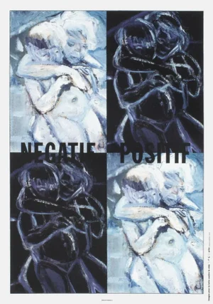 1993 Marlene Dumas, Positif-Negatif Screenprint Poster