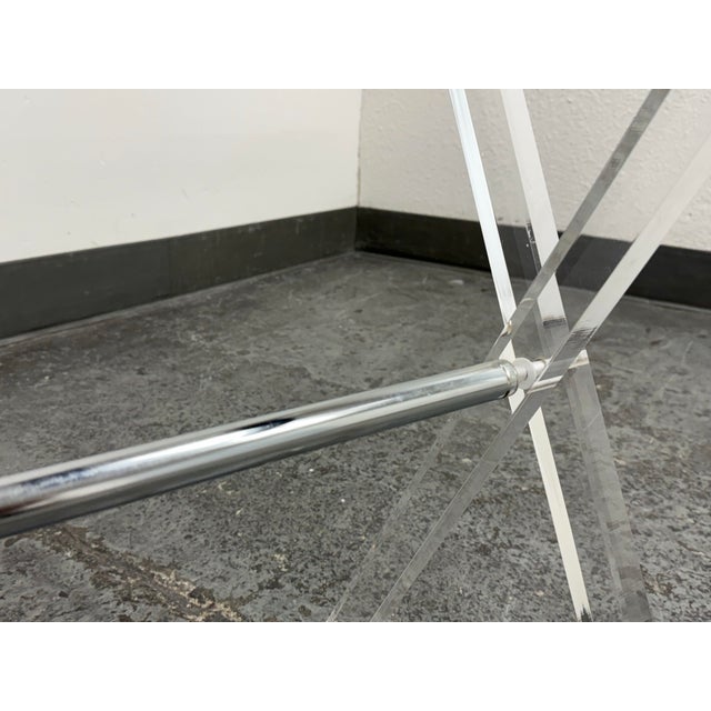 Butler Acrylic Folding Luggage Rack For Sale - Image 9 of 12