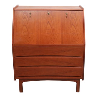 Vintage Secretaire in Teak by Bernhard Pedersen & Son, 1965 For Sale