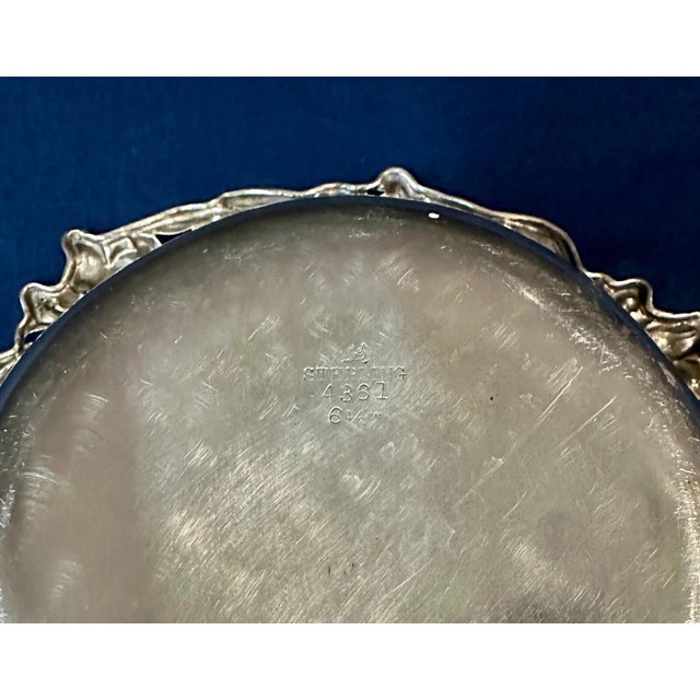 Early 20th Century Sterling Silver Floral Bowl For Sale In New York - Image 6 of 6