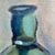 1960s Vintage Oil Painting Still Life of Oranges & Green Glass Bottle Framed - Unsigned For Sale - Image 5 of 11