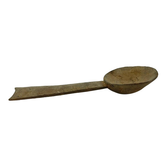 Early 20th Century Lobi Wooden Spoon Burkina Faso For Sale