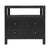 Textile Nora 28 in. W Raffia 2 Drawer Nightstand with Top Open Shelf, Charcoal Raffia For Sale - Image 7 of 11