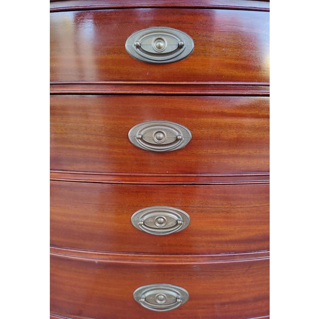 Dixie Furniture Co. Dixie Furniture Company Vintage 1940s Mahogany Dresser For Sale - Image 4 of 11