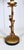 Iron metal Lotus flower table lamp with gilt gold finish, mid 20th Century production; Italy. Lovely ambient light with...