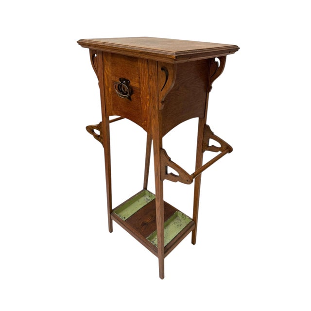 Large Art Nouveau Plant Stand, 1900s For Sale - Image 11 of 11