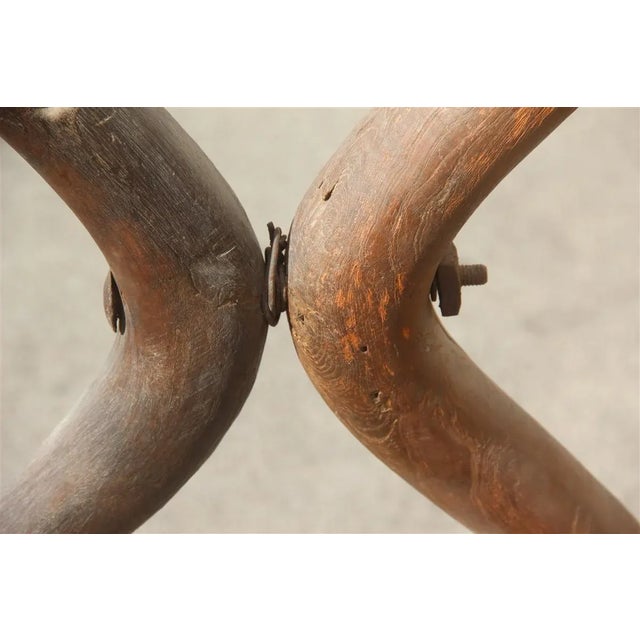 Parchment and Wood Floor Lamp, 1960s For Sale - Image 15 of 16