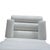 Animal Skin Set of Sinus Lounge Chair and Ottoman in White Leather and Chrome from Cor For Sale - Image 7 of 18