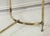 Brass Vintage Brass and Chrome Glass-Top Console Table For Sale - Image 8 of 11