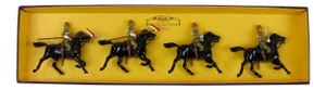 Britains' the Empress of India's 21st Lancers Cavalry Officer Figures - Set of 4