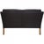 Model 2208 2-Seater Sofa in Black Leather by Børge Mogensen, 1990s For Sale - Image 14 of 18