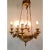 Original Retail $6765, elegant Myran Allan Luxury Lighting Empire Style Bronze Ormolu and Porcelain Chandelier, made in...
