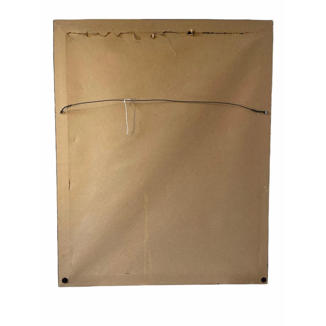 Mid 20th Century "Untitled" Abstract Expressionist Oil Painting Signed Haubenstock, Framed "Untitled" Oil on masonite. 28...