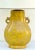 Japanese Vintage Sunflower Yellow and Gilt Japanese Glazed Ceramic Lamp For Sale - Image 3 of 12