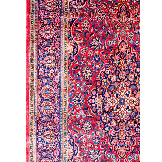 Persian Early 20th Century Kashan Rug For Sale - Image 3 of 7